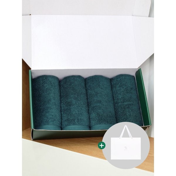 1퍼센테이지 그린빈 200g 40수 코마사 타올 4P 선물세트