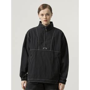 RIPSTOP LONG SLEEVE ANORAK-BLACK