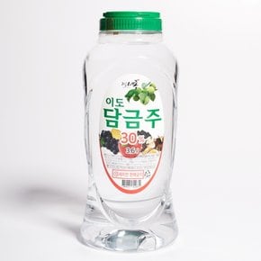 이도 담금주 30도 3.6L 친환경 유기농 소주 증류주 조은술세종 대용량 담금용 술