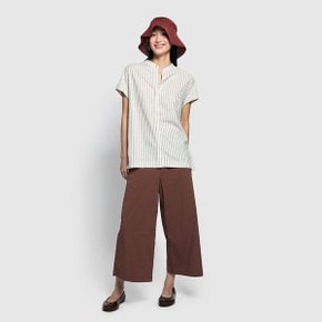 여 리넨 블렌디드 캡소매 셔츠 J115203108049