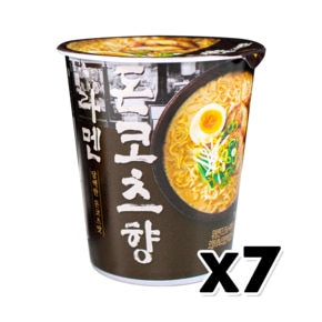 담백한 돈코츠향 라멘 컵라면 75g x 7개