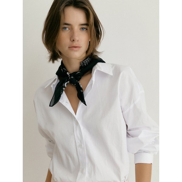Cotton Paisley Bandana Scarf - Black