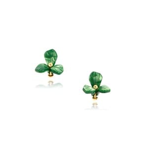 해외디자이너 Lele Sadoughi 그린 플라워 이어링(LL25009E)