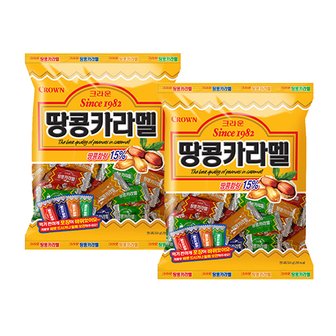  크라운 땅콩카라멜 120g 2개세트