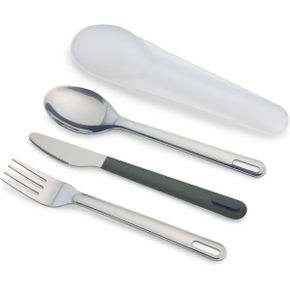 영국 조셉조셉 칼 Joseph GoEat On the Go 스테인리스스틸 Travel Cutlery Set for 1 Reusable K