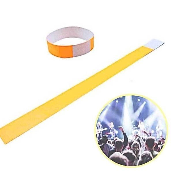 컬러 팔찌 오렌지 일회용 악세서리 손목 장식 (WFHZNAS)