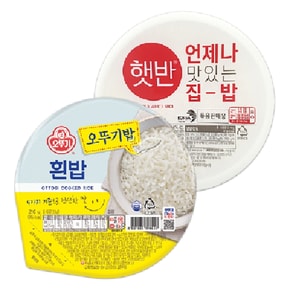 오뚜기밥 210g/ 3개+햇반 210g/ 3개총6개