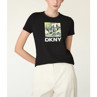 DKNY 시티 그래픽 하프 슬리브 티셔츠 (DW2F1TTS06CW)