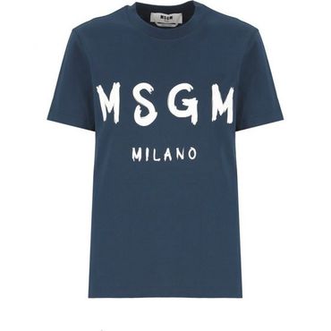 MSGM 엠에스지엠 24 브러쉬드 로고 반팔 티셔츠 3641MDM510 247002 89