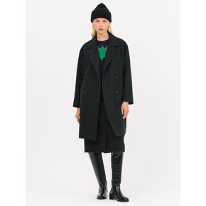 double wool coat_black