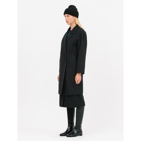 double wool coat_black