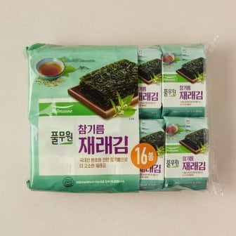 풀무원 참기름 재래김 도시락 (16봉, 64g)