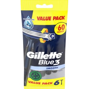 질레트 Gillette 일회용 면도기 Blue3 Smooth 6개