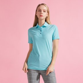 여성 시어서커 카라넥 반팔티셔츠_택1