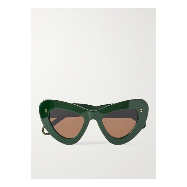 버터플라이 캣아이 아세테이트 선글라스 그린 46376663162971362