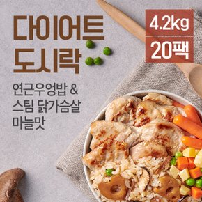닭가슴살 도시락 연근우엉밥 210gX20팩