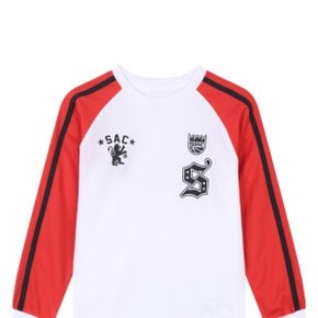 NBA SAC 폴리메쉬 나글란 티셔츠 레드 K233TS130P