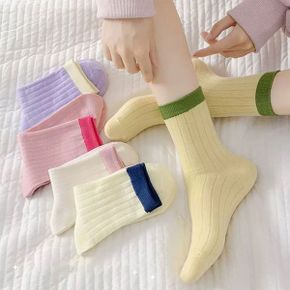 빅골지 배색 중목양말 5color LM 0656_P400122732