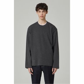 nepped knit crewneck sweater _CWWAS23101GYD