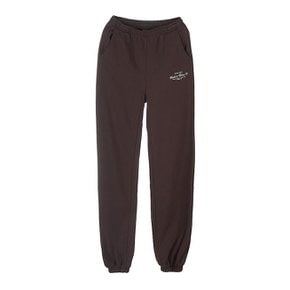 [라벨루쏘] [스포티앤리치] HW 여성 스웻팬츠 HW CLUB SWEATPANT CHOCOLATE WHITE