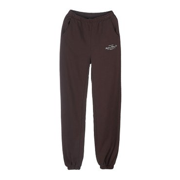 스포티앤리치 [라벨루쏘] [스포티앤리치] HW 여성 스웻팬츠 HW CLUB SWEATPANT CHOCOLATE WHITE