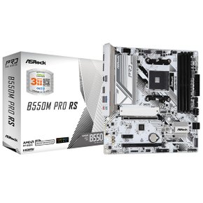 애즈락 B550M Pro RS 메인보드 (AM4/DDR4/M-ATX) 에즈윈