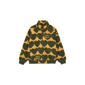 휴먼메이드 FW25 남성 하트 플리스 자켓 HM30JK026 OLIVE DRAB