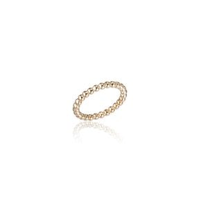 14k 2.5mm 버블 볼 라인 반지 (14k골드) LFR09