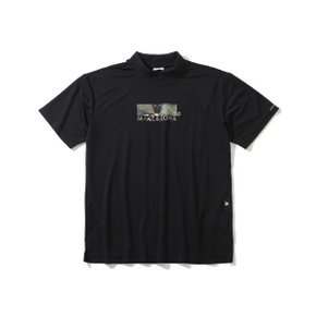 남성 스컬 카모 로고 반팔 모크넥 티셔츠(LQ2IA13M)