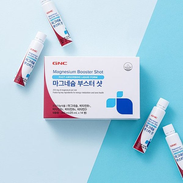 마그네슘 부스터 샷 2개 세트 /마그네슘+비타민D+비타민B