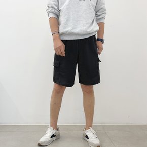 제이지컴퍼니 남성 편안한 밴드 카고 5부 팬츠 바지