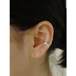 Silver matt twist Earcuff 실버 매트 꼬임 이어커프