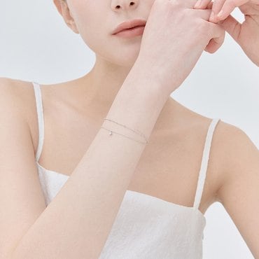 제이에스티나 LALA J 2줄 팔찌 (JJLJBQ1BF327SW7S0)