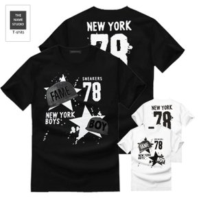 유니크한 반팔티 뉴욕보이 M~2XL 빅사이즈 티셔츠