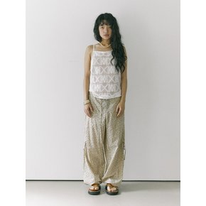 Rose code pants / Beige