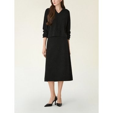 DKNY 미니 부클 A라인 스커트 (DW2F1KSC142L)