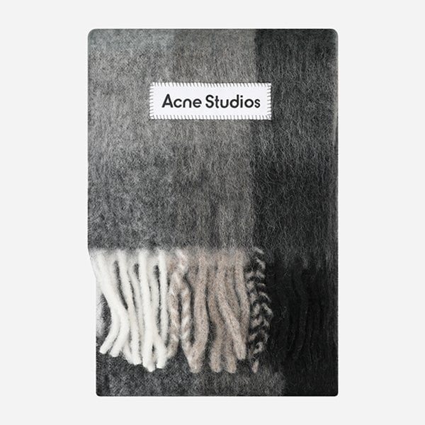 [시흥점] [아크네]5F CA0084 BO8 멀티 체크 머플러 그린 그레이