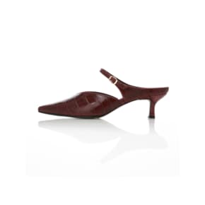 MD1068 V line Strap mule-Wine