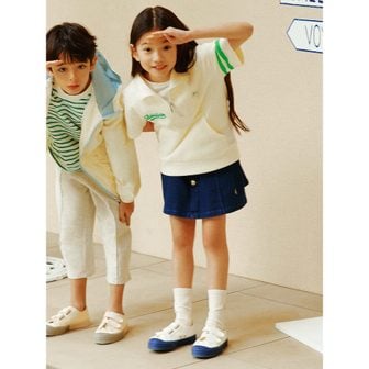 빈폴키즈 *SSG몰특가*[BEANPOLE KIDS] 반집업 피케 카라 스웨트 셔츠  아이보리 (BI4242U010)