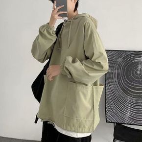 남성 루즈핏 얇은 후드 바람막이 ON TSA QWFN10SG_P420263779