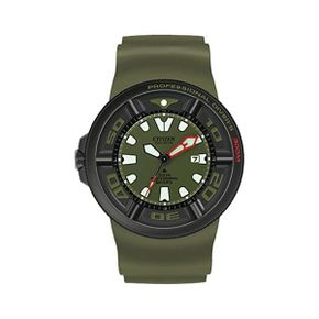 독일 시티즌 다이버 시계 Citizen BJ805717X Mens 아날로그 쿼츠워치 스테인리스스틸 스트랩 Gre