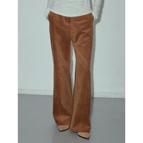 Classic Loose Fit Corduroy Boot-cut Pants_CTB533(Brown)