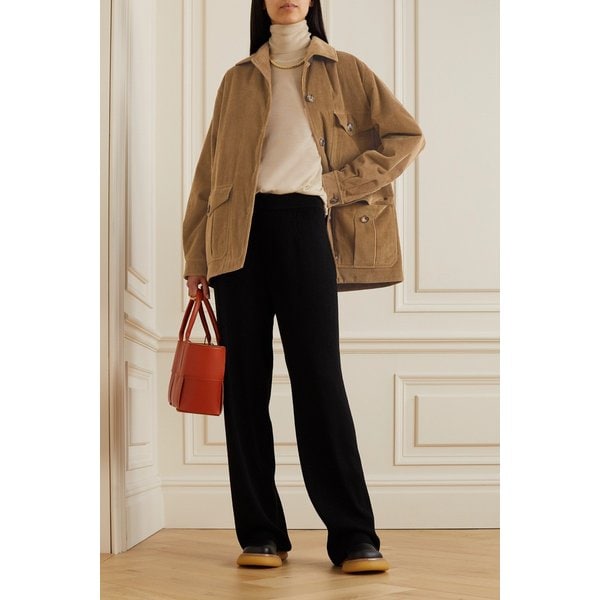Padded Cotton-corduroy Jacket 브라운