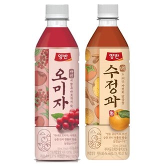  양반 오미자차 500ml 6입 + 배수정과 500ml 6입 대량 소량 전통차 접대