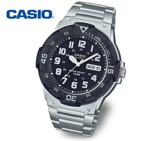 [정품] CASIO 카시오 MRW-200HD-1B 다이버 야광 남성 메탈 손목시계