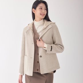 (2컬러) 핸드메이드 울 블렌디드 숏 자켓 LCJKOA21