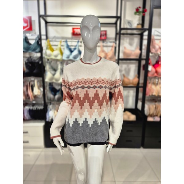 [시흥점] S 비너스) 포그니 노르딕 자카드 스웨터 상의 VEV3876F-BD