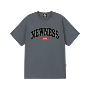 NEWNESS VARSITY LOGO 티셔츠 - 그레이