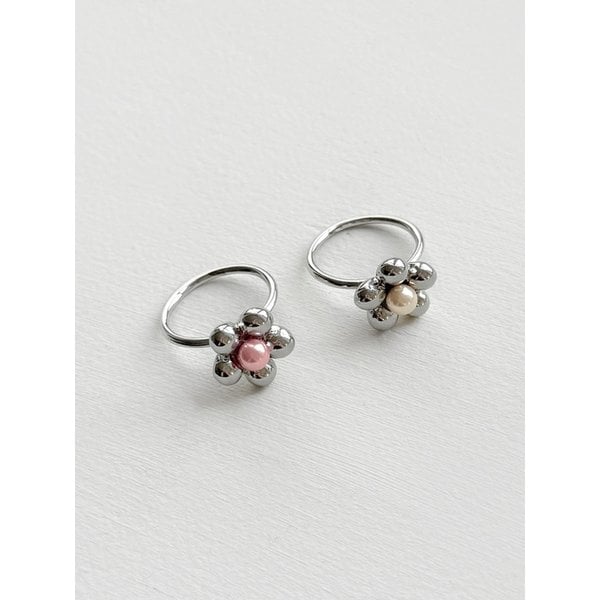 balloon flower pearl ring (2colors)