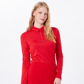여성 골프 카라 배색포인트 긴팔 티셔츠 VLTSMD81_RE